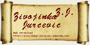 Živojinka Jurčević vizit kartica